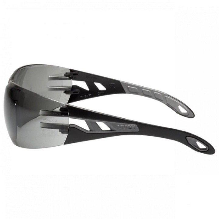 Lunettes de sécurité PHEOS solaire noir gris UVEX Sécurama profil
