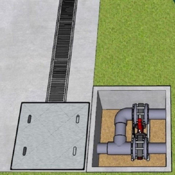 Regard collecteur caniveau phytosanitaire SOLHEAD