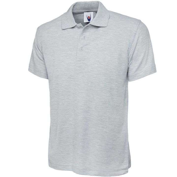 Polo homme manche courte noir 220 gr uneek UC101 gris chiné