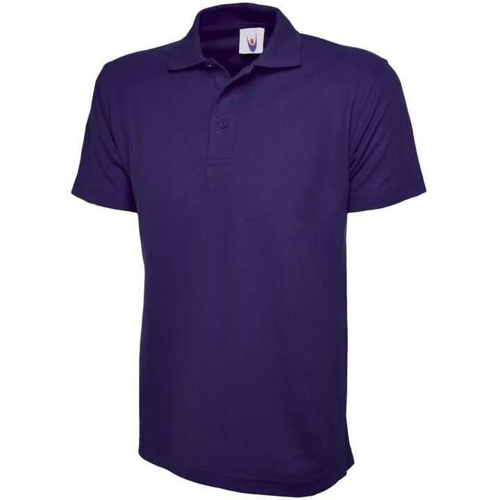 Polo homme manche courte noir 220 gr uneek UC101 violet