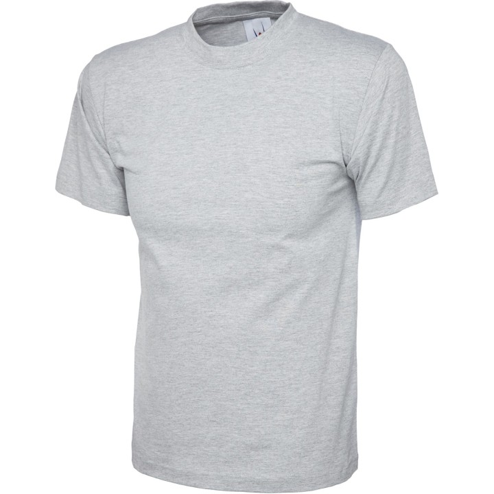 Tee-Shirt homme col rond 180 gr UC301 UNEEK gris chine