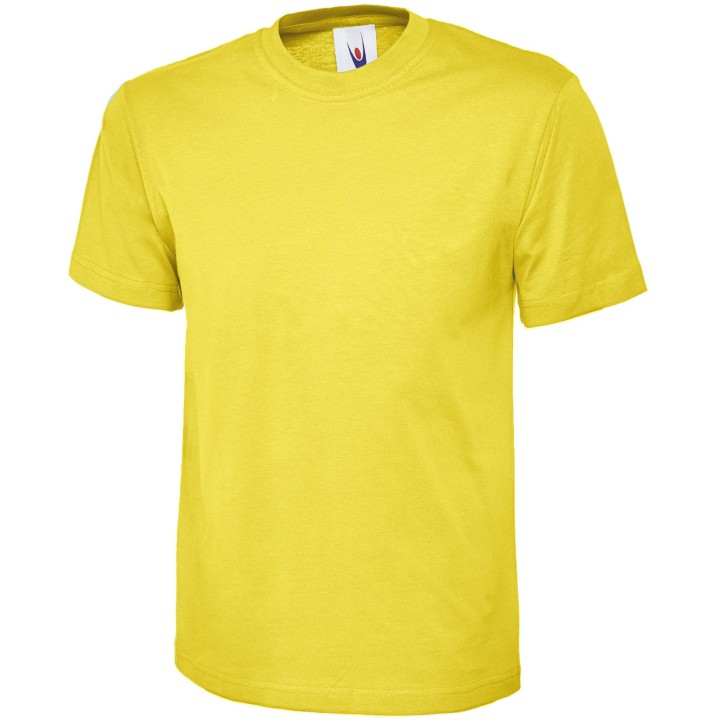 Tee-Shirt homme col rond 180 gr UC301 UNEEK jaune poussin