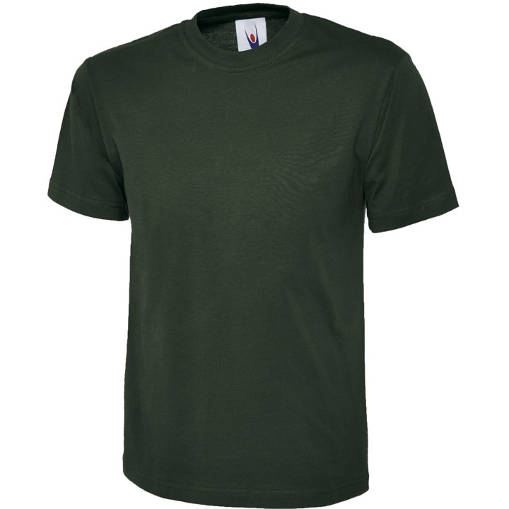Tee-Shirt homme col rond 180 gr UC301 UNEEK vert bouteille