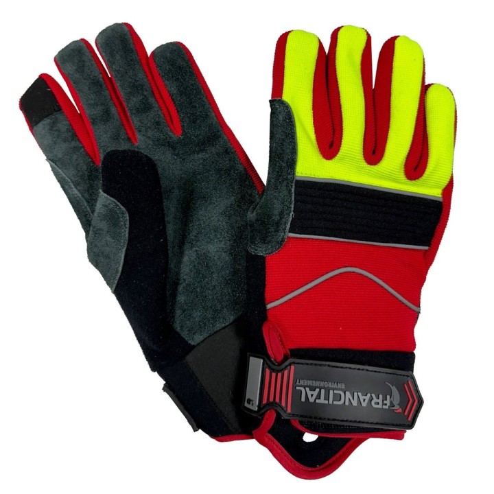 Gants chasse traque recherche au sang CERBERE FRANCITAL rouge jaune