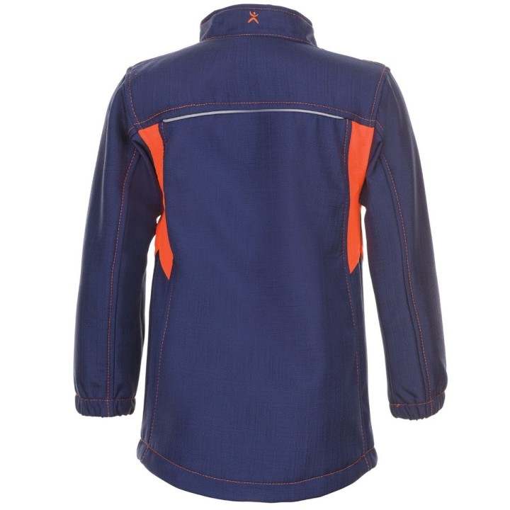Veste Softshell enfant BASALT NEON Planam marine orange | Sécurama