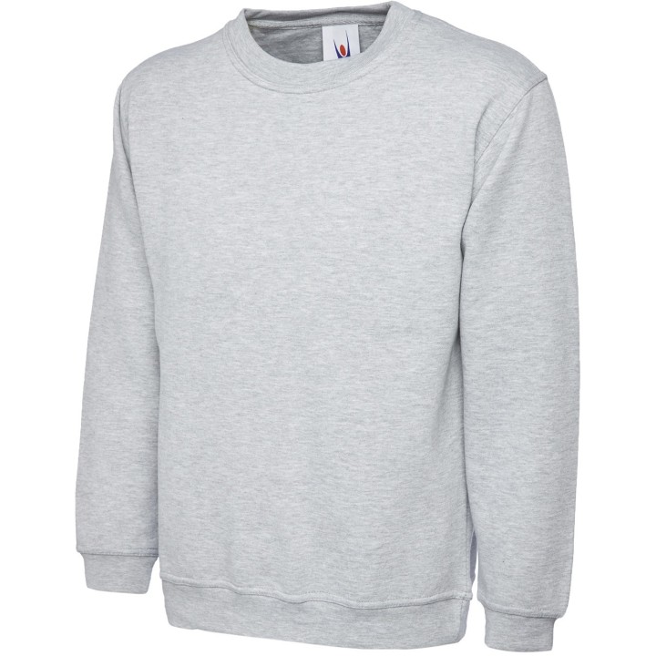 Sweat de travail unisexe UC201 350 grammes UNEEK gris chiné