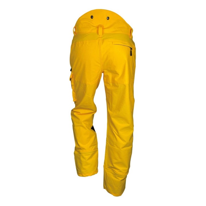 Pantalon chasse terrain propre 100 % stretch MONTVERT FRANCITAL jaune dos
