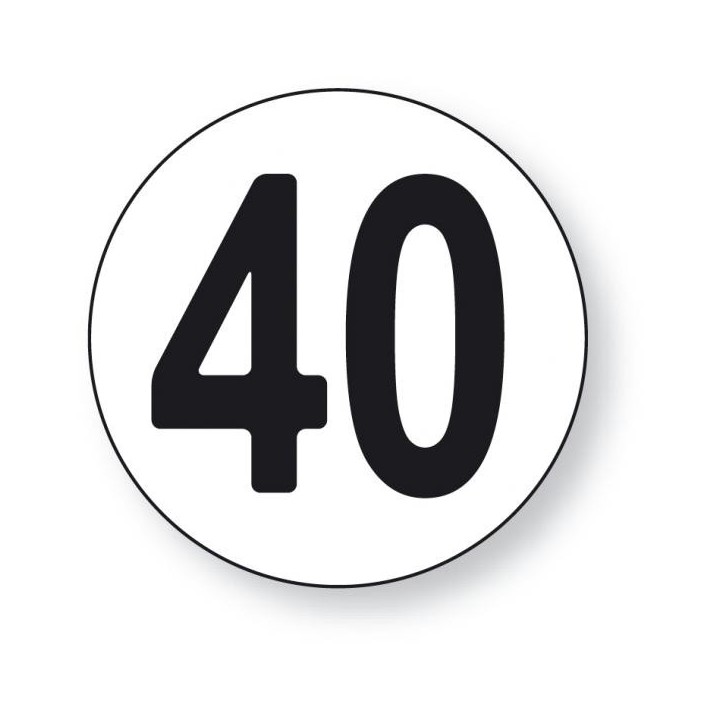 Disque Limitation de vitesse 40 km/h Sécurama