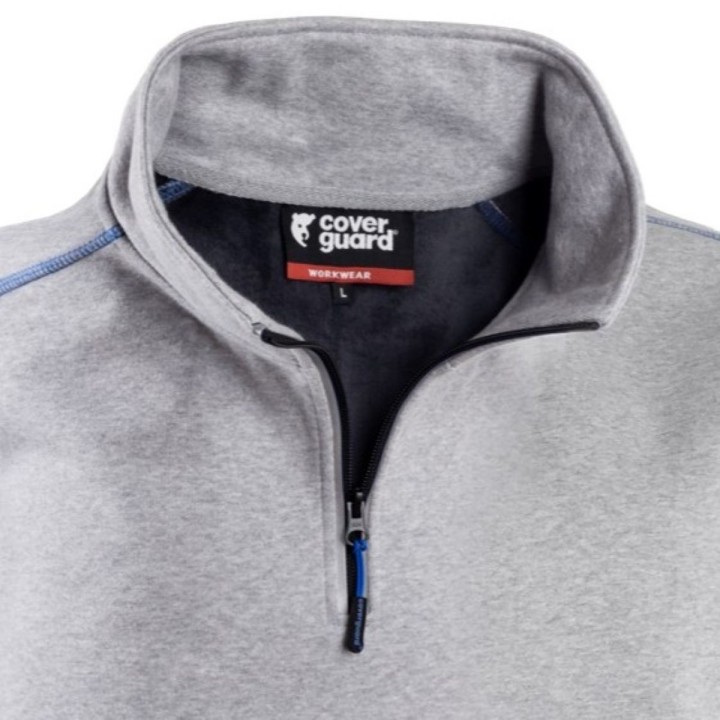 Col de notre Sweat de travail softshell imper respirant ORCKA COVERGUARD