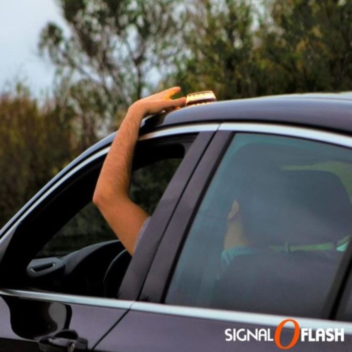 Balise à leds dispositif SIGNALOFLASH lumineux d'urgence positionnement toit véhicule