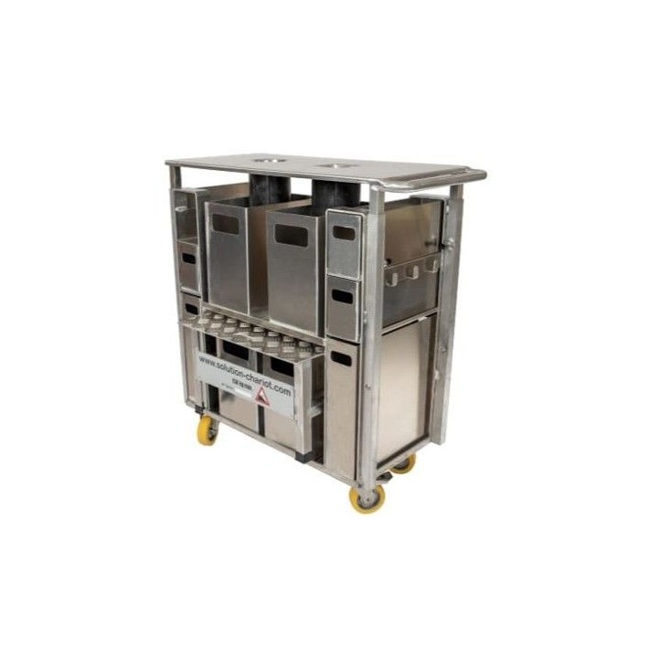 Chariot de travail ergonomique JASMIN pépinière agro-alimentaire toutes options