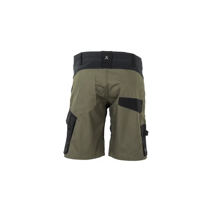 Bermuda de travail femme Femme NORIT PLANAM vert olive noir dos