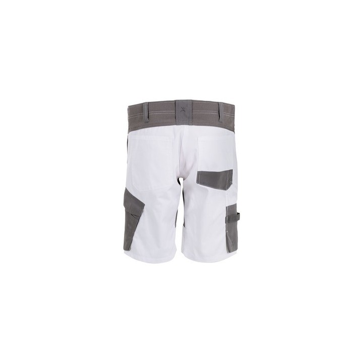 Bermuda de travail femme Femme NORIT PLANAM blanc dos