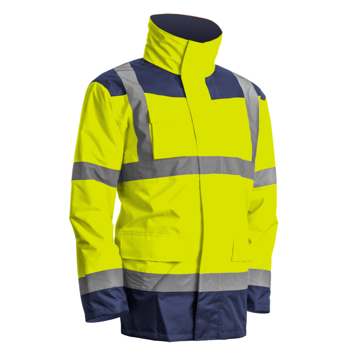 Parka KANATA haute visibilité petite et grande taille 4 en 1 COVERGUARD  jaune