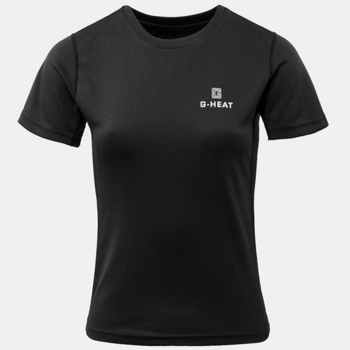 Tee-shirt femme G-heat anti-UV – Protection solaire et confort optimal noir