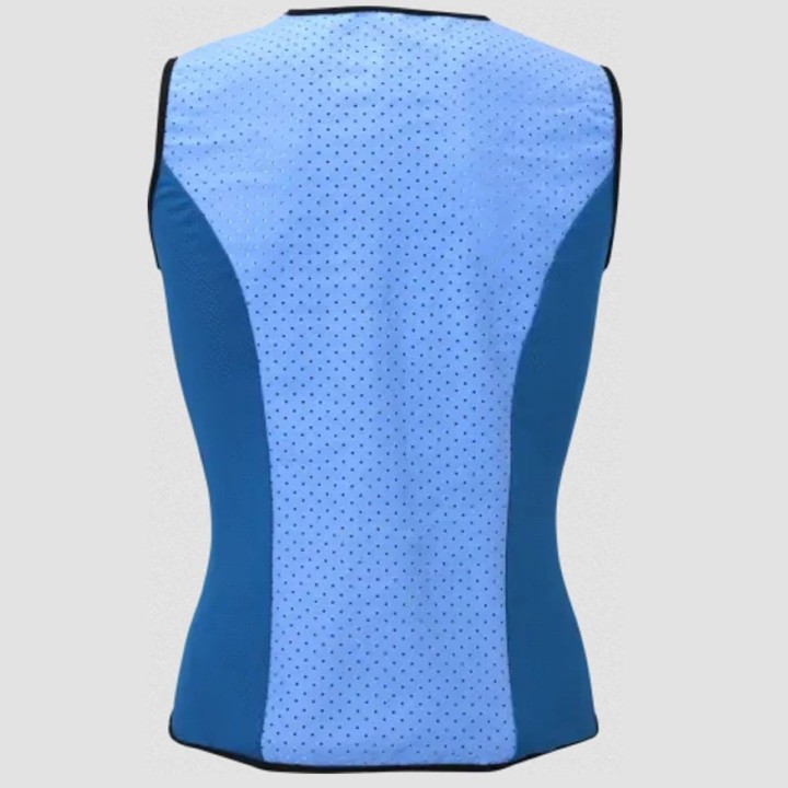 Veste Rafraîchissante INUTEQ BoldyCool Xtreme – Idéale en Environnement Chaud bleu dos