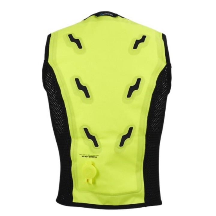Gilet rafraichissant évaporation BODYCOOL SMART X INUTEQ jaune dos