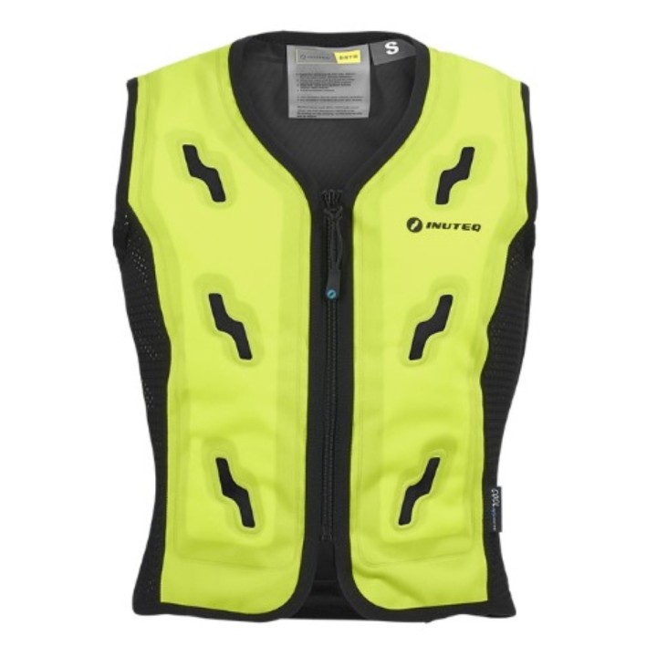 Gilet rafraichissant évaporation BODYCOOL SMART X INUTEQ jaune fluo