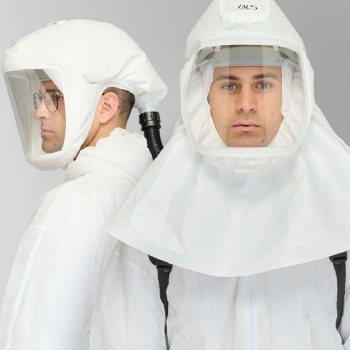 Kit complet BLS2700 NEXT – Masque à ventilation assistée, cagoule courte et longue