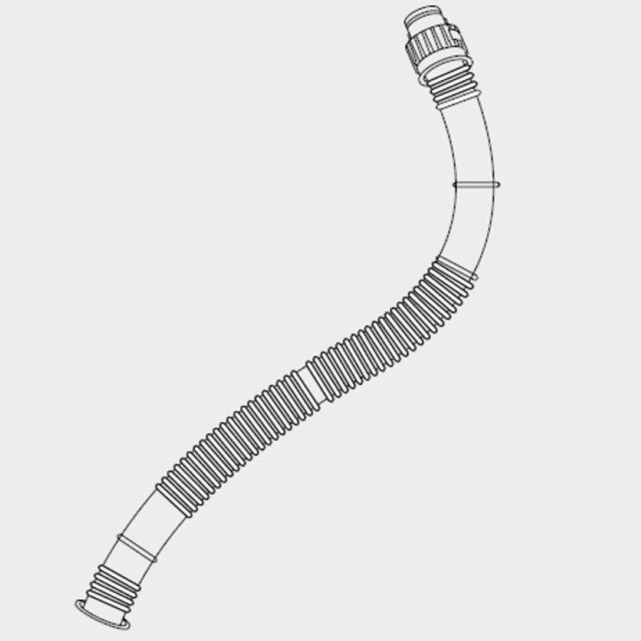 Tuyau cannelé BLS 2800 next  ATEX raccord rapide – Compatible cagoule HS23 PR46080 et HS 24 PR46081