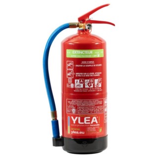 Extincteur eau mousse 9 L sans fluor YLEA avec support mural