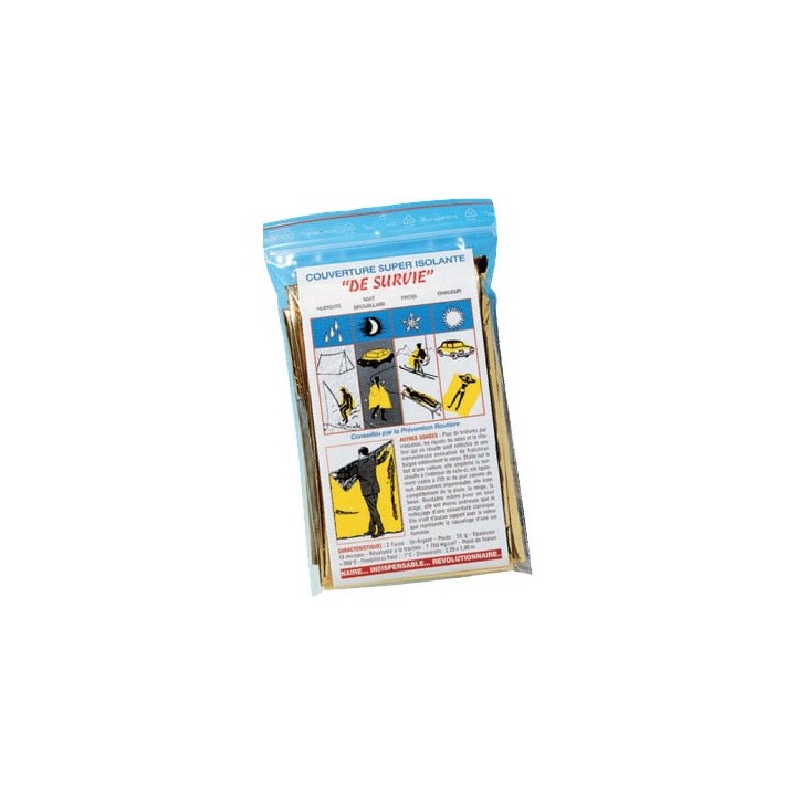 Couverture survie isotherme imperméable