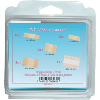 trousse de secours boîte 30 pansements