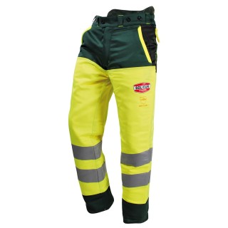 Pantalon forestier classe 3 haute visibilite solidur glow