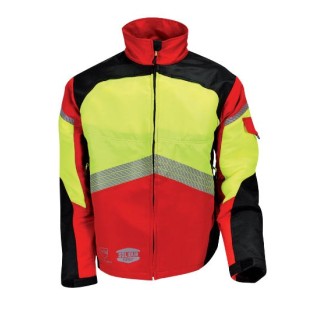 veste solidur authentic jaune et rouge classe 1