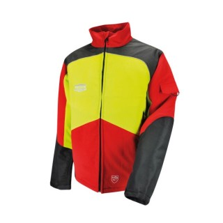 Veste forestière classe 1 solidur comfy rouge et jaune