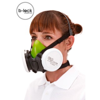 Matériel Professionnel : Demi masque BLS 4000 silicone - cartouche B Lock
