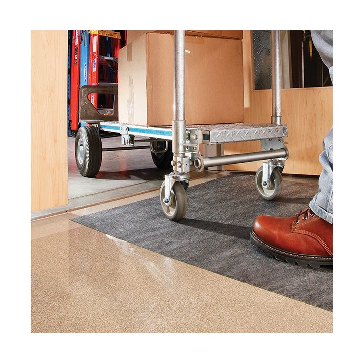 Chariot Tapis adhésif absorbant Grippy NEW PIG antidérapant gris