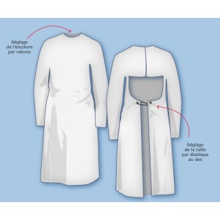 Blouse hopital de protection réutilisable I securama