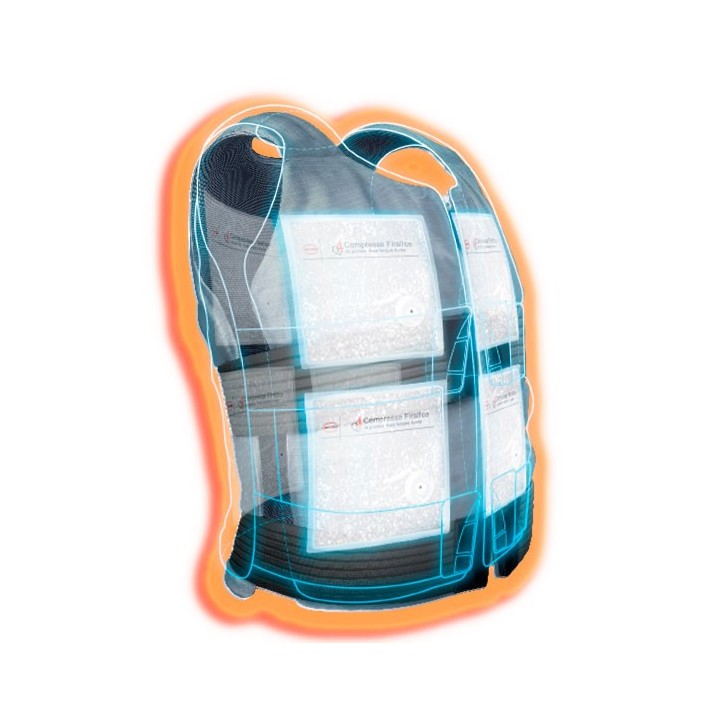 Gilet refroissisant CRYOVEST Industry et 8 recharges SECURAMA