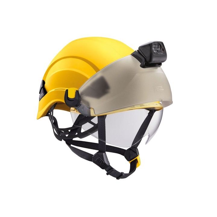 Casque de protection VERTEX PETZL l SECURAMA équipé jaune