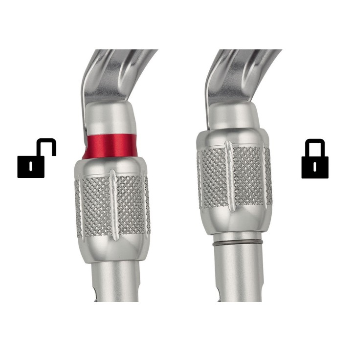 Mousqueton ovale OK trois système de verrouillage PETZL I Sécurama