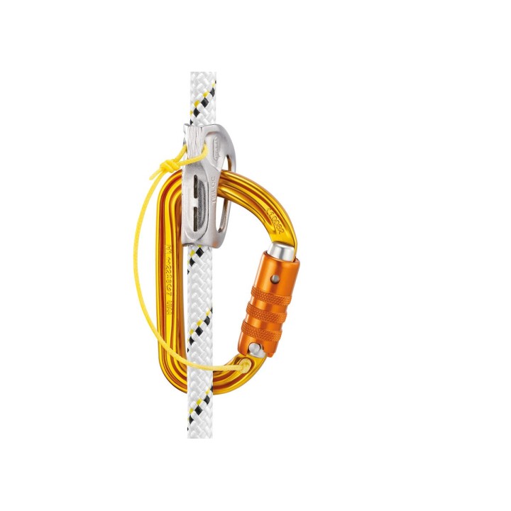 Mousqueton SmD jaune asymétrique ultra léger PETZL I Sécurama