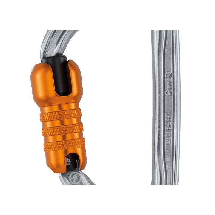 Mousqueton BmD gris asymétrique haute réisistance PETZL I Sécurama