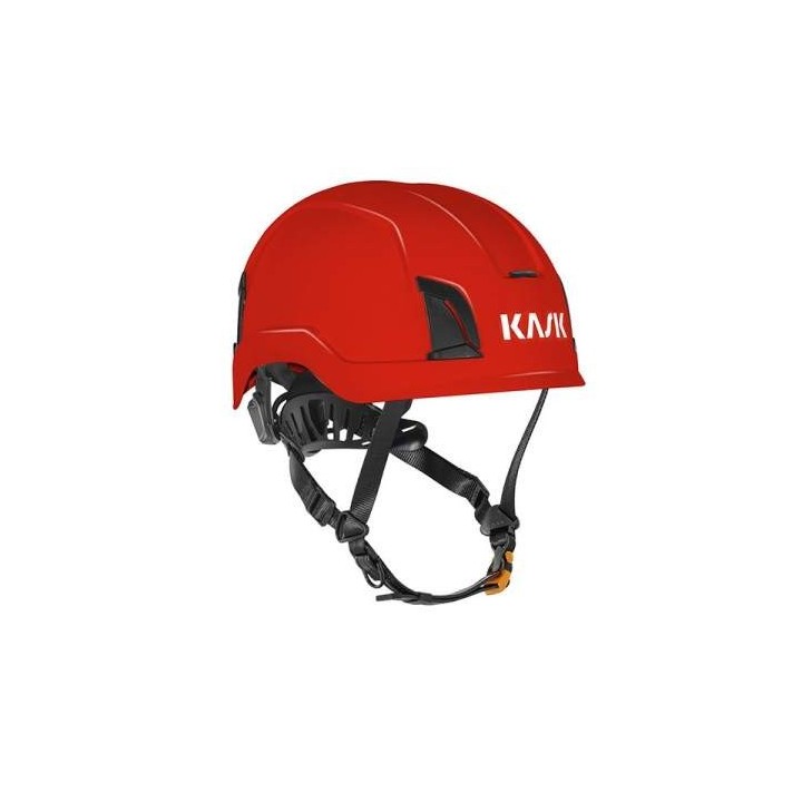 Casque de chantier ZENITH X jugulaire 10 ans KASK rouge