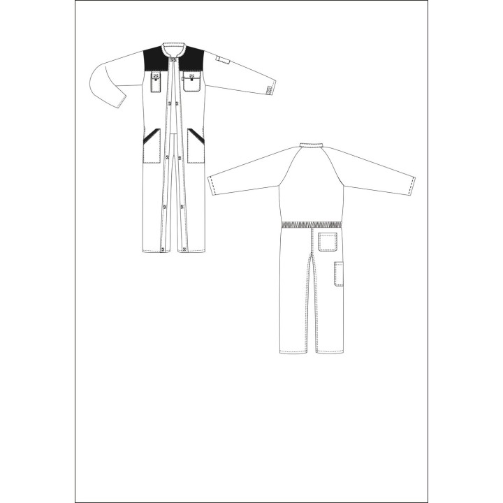 Combinaison de travail double fermeture TYPHON PBV I Sécurama