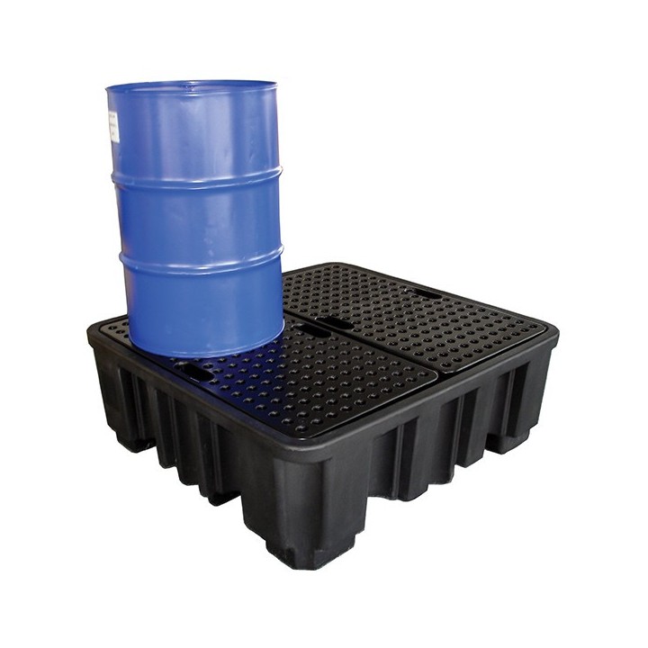 Palette de rétention polyéthylène pour fûts PIG ECO PB Sécurama 